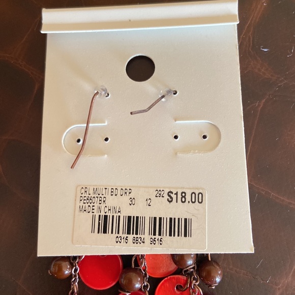 NEW Style&Co Multi Beaded Drop Earrings - Picture 3 of 4